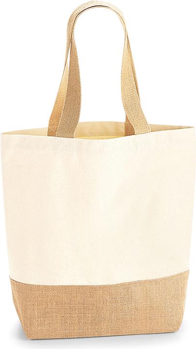 Actual product image Westford Mill Canvas handle bag with jute base (13 l)