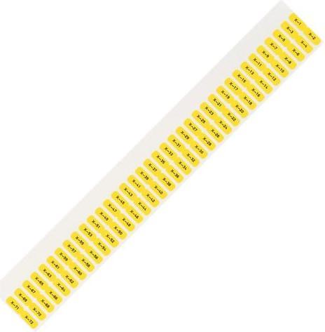 Image du produit Wago Etiquette jaune 15x6mm 3000pcs/rouleau 210-805/000-002 Etiquette autocollante avec inscription