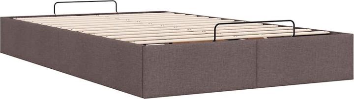 Produktbild VidaXL Ottoman-Bett ohne Matratze Dunkelbraun 120x190 cm Stoff (120 x 190 cm)