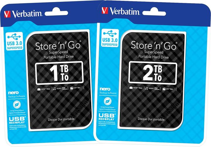 Actual product image Verbatim Hard Drive Store 'n' Go (1 TB)