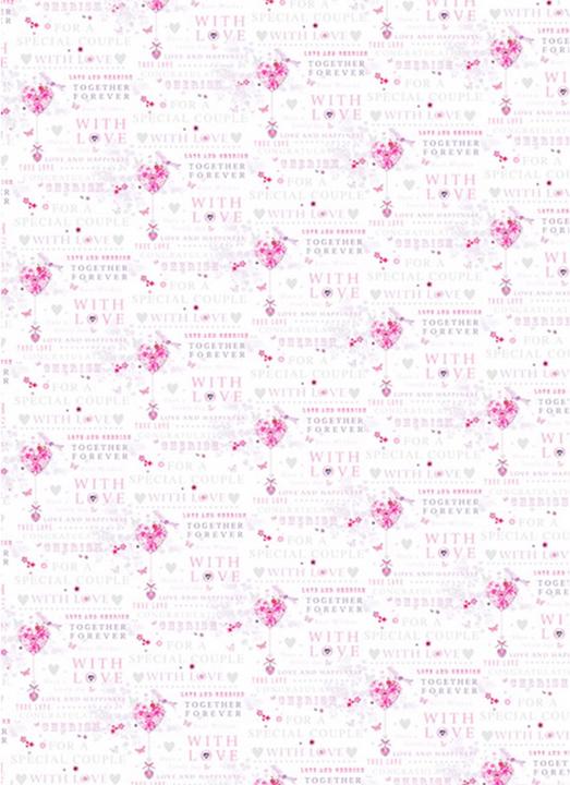 Produktbild Simon Elvin Geschenkpapier zur Hochzeit Aufschrift in Englisch 24 Bögen (Geschenkpapier)