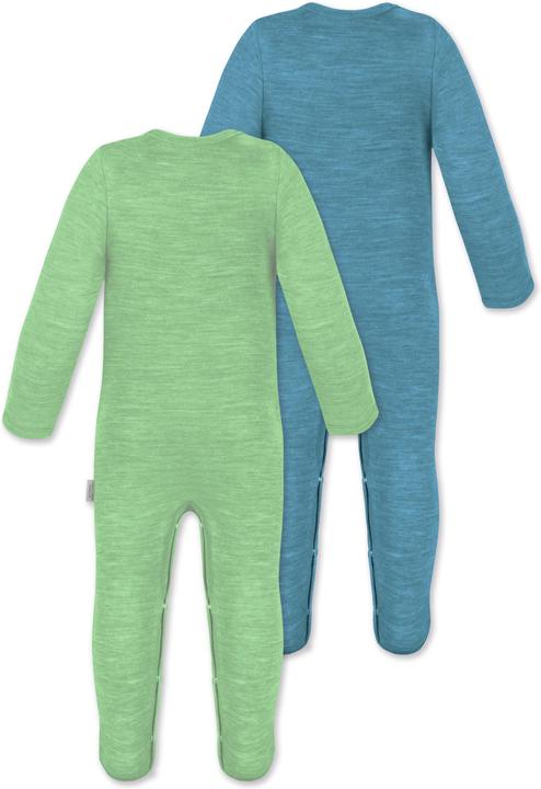 Actual product image Normani 2-pack MERINO baby merino romper "Levin" - 9413 (86)