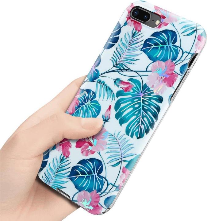 Produktbild Cadorabo IMD TPU Bunte Blumen & Blätter Cover (Apple iPhone 7s Plus, Apple iPhone 7 Plus)