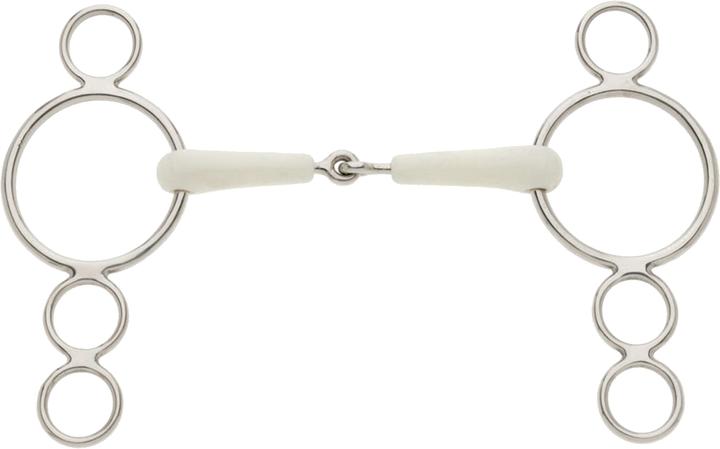 Actual product image Lorina Flexi single broken 3 ring snaffle