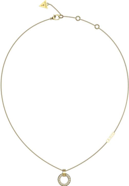 Guess CIRCLE LIGHTS Halskette (Edelstahl, 41 - 46 cm)