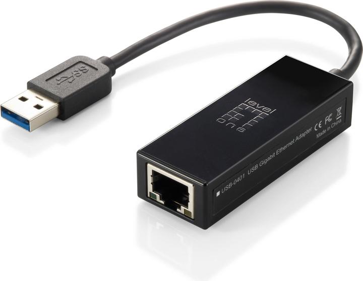 Produktbild LevelOne Adapter USB3.0-> 10/100/1000 (USB 3.0, RJ45 (1x))