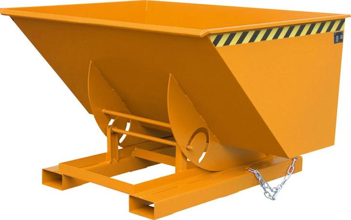 Immagine prodotto eurokraft pro Cassone ribaltabile compatto, capacità 0,5 m³, arancione. (500 l)