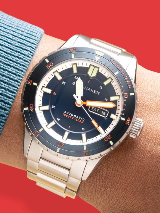 Produktbild Spinnaker SP-5099-44 Herrenuhr Hass Automatik Diver 43mm 30ATM (Taucheruhr, Lünette drehbar links, 43 mm)