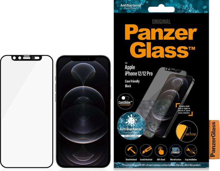 Actual product image PanzerGlass Case Friendly (1 Piece, Apple iPhone 12 Pro, Apple iPhone 12)