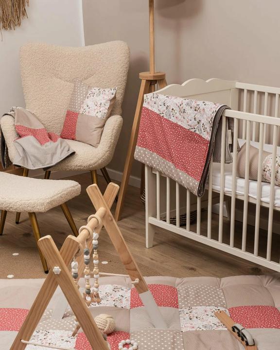 Produktbild Ullenboom Kuscheldecke Rosa Blüten 70 x 100 cm (70 x 100 cm)