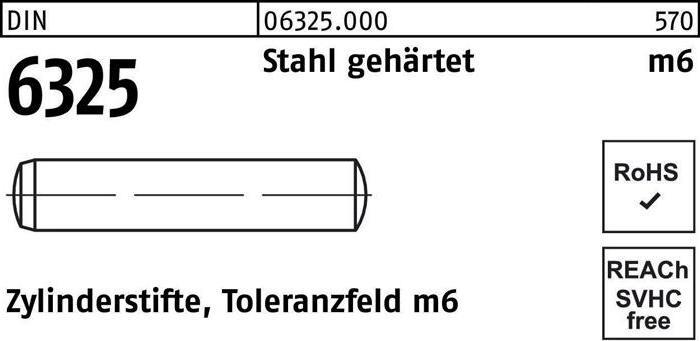 Image du produit Goupille cylindrique DIN 6325 16 m6 x 55 Acier trempé Tolérance m6 DIN 6325