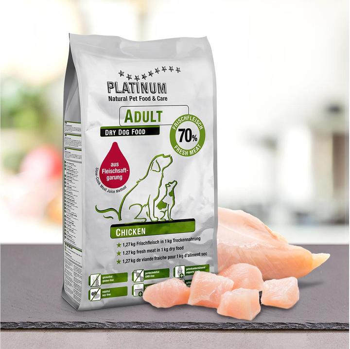 Image du produit Platinum Nourriture semi-humide Adult au poulet, 5 kg (Adulte, 1 pcs, 5000 g)