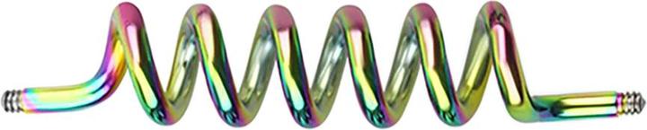 Actual product image Star Piercing Barbell bar coloured coil (without brass)