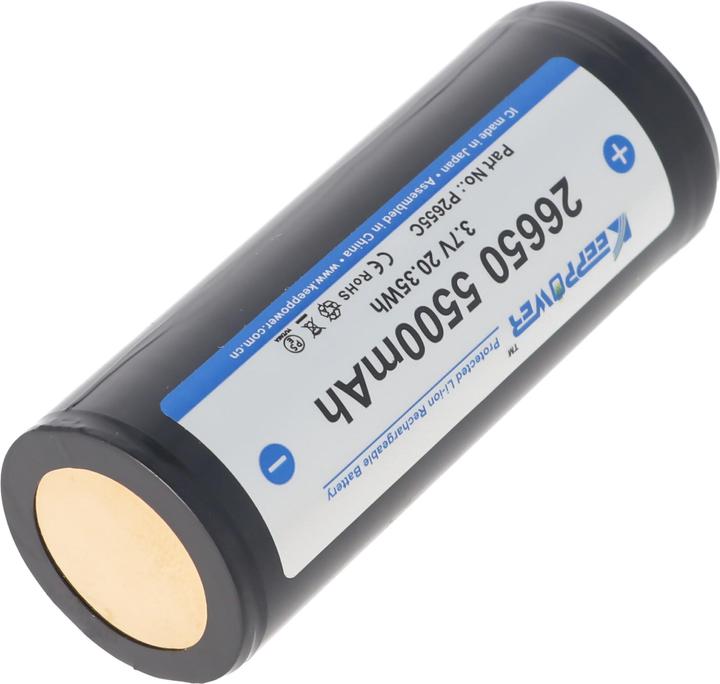 Image du produit Keeppower Akku 26650, PCB geschützt (1 pcs, 26650, 5500 mAh)