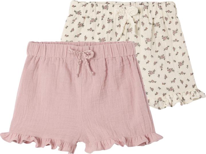 Image du produit Vertbaudet 2er-Pack Baby Shorts für Neugeborene, Musselin (56)