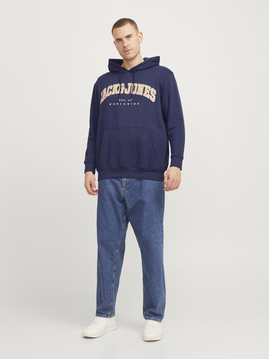 Actual product image Jack & Jones Jjecaleb Varsity Sweat Hood Noos Pls (7XL)