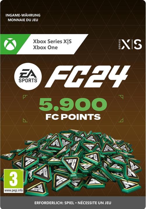 Actual product image Microsoft Xbox EA SPORTS FC 24 5900 FC POINTS Download Code