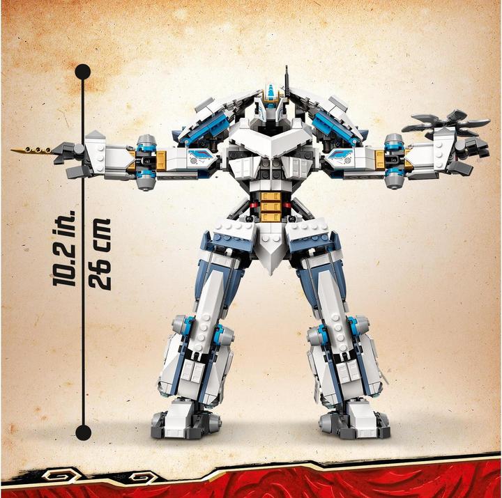 Actual product image LEGO Zane's Titan Mech (71738, LEGO Ninjago)