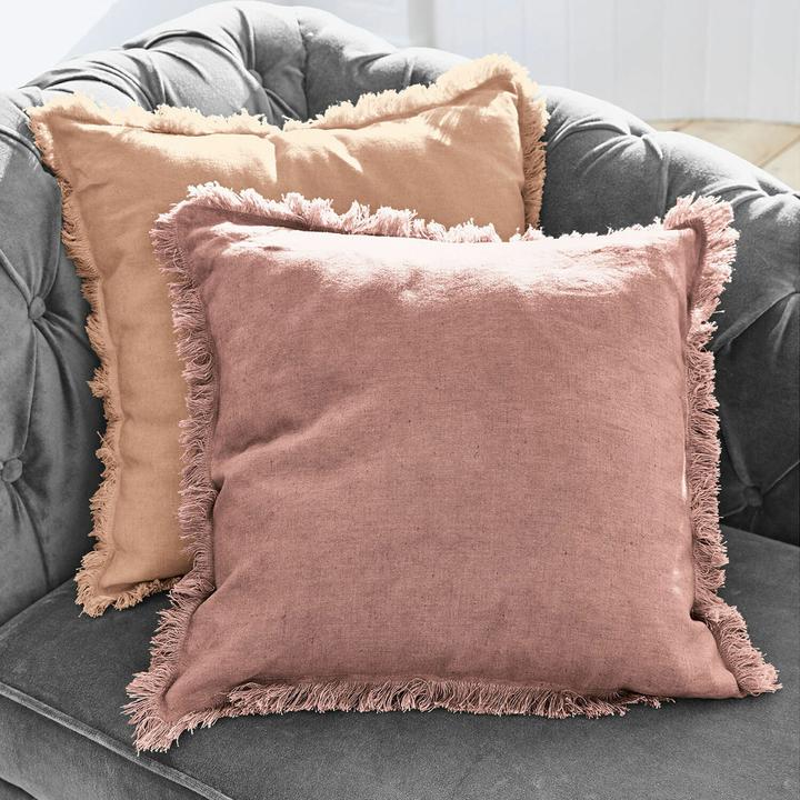 Produktbild Loberon Kissenhülle 2er Set Quebo rosa/orange (50 x 50 cm)