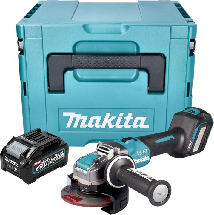 Immagine prodotto Makita GA 041 GM101 Akku Winkelschleifer 40 V max. 125 mm X-LOCK Brushless + 1x Akku 4,0 Ah + (125 mm)