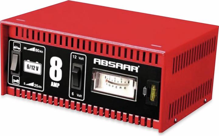 Actual product image Absaar Battery charger 8A 6/12V motorbike (12V, 6V, 8 A)