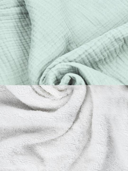 Actual product image Aspero 2x Baby Musselin Wickeltücher aus Bio-Baumwolle