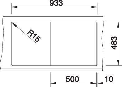 Produktbild Blanco Tipo 5 S (Aufsatzspülbecken, 95 cm, 50 cm)
