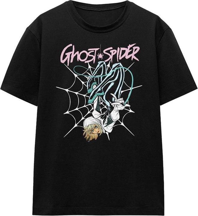 Immagine prodotto Spiderman Maglietta Ragno Fantasma Rete di Neon Adulto Unisex (S)