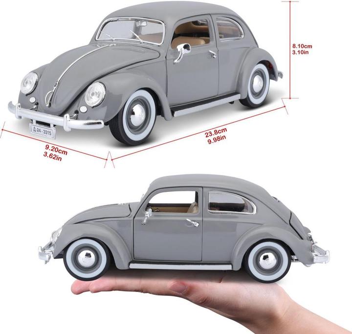 Image du produit Bburago Volkswagen Coccinelle 1955 grise 1/18