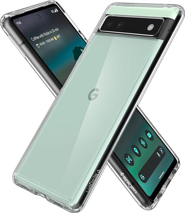 Actual product image Spigen Transparent Case Ultra Hybrid for Google Pixel 6A. (Google Pixel 6a)