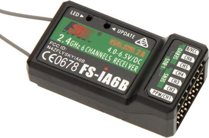 Actual product image Fly Sky Transmitter + Receiver Set FlySky FS-i6 + A6B