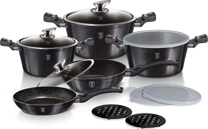 Productafbeelding BerlingerHaus Metallic Line Carbon Pro Edition (24 cm, Steelpan, Aluminium)