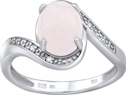 Image du produit Silvego Bague en argent avec rosette naturelle JST14809RO - Circuit : 52 mm (52, Argent 925)