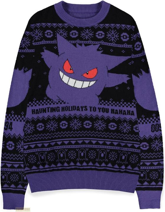 Difuzed Pokémon - Gengar Christmas Jumper - XS (XS)