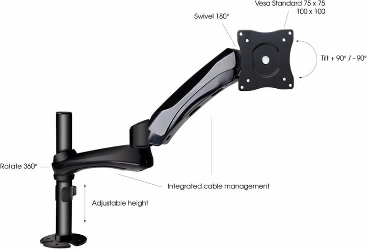 Actual product image Gravity SA 6131 B Screen holder, table mounting (Table)