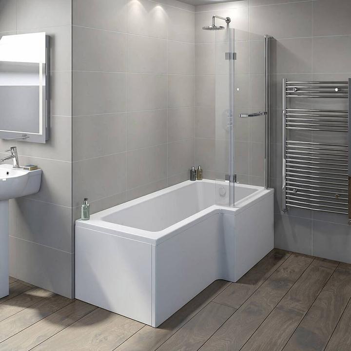 Actual product image Home Deluxe Shower tray not free-standing ALORA 170x85cm - Left (85 cm, 170 cm)