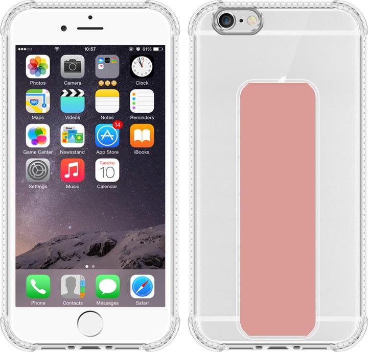 Productafbeelding Cadorabo Hoesje voor Apple iPhone 6 PLUS / 6S PLUS in TPU met houder LM167 Style (Apple iPhone 6 Plus)