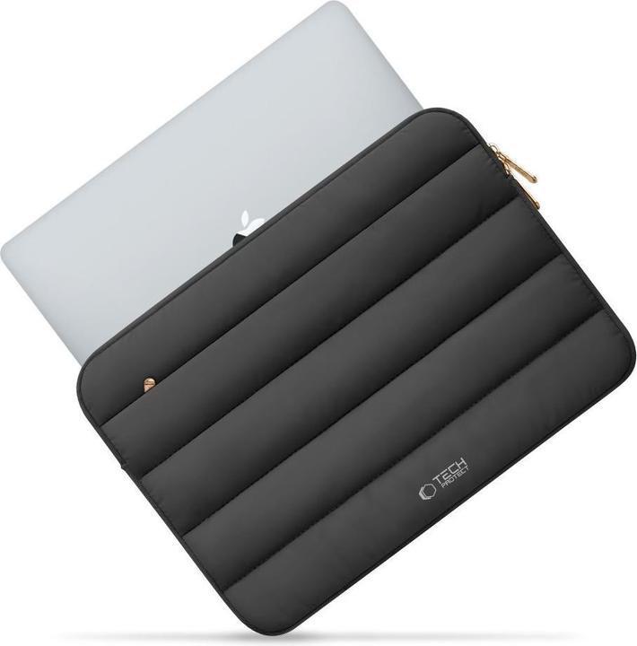 Actual product image Tech-Protect Tech-Protett Fluffy Laptoptasche 13-14 – Schwarz (14")