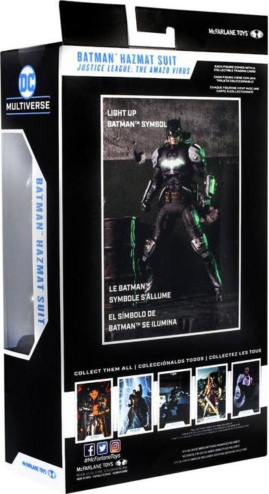 Actual product image McFarlane AF DC Multiverse : Batman Hazmat Suit Light Up Symbol 18 cm