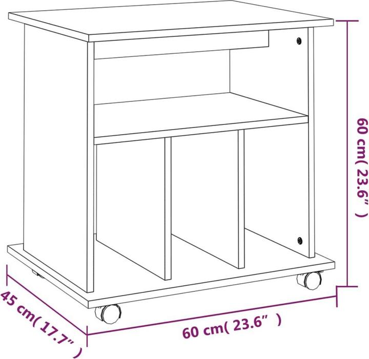 Actual product image VidaXL Noela (60 x 45 x 60 cm)