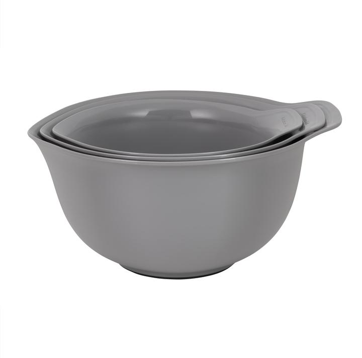 KitchenAid Ka Set Of 3 Mixing Bowls Charcoal Grey