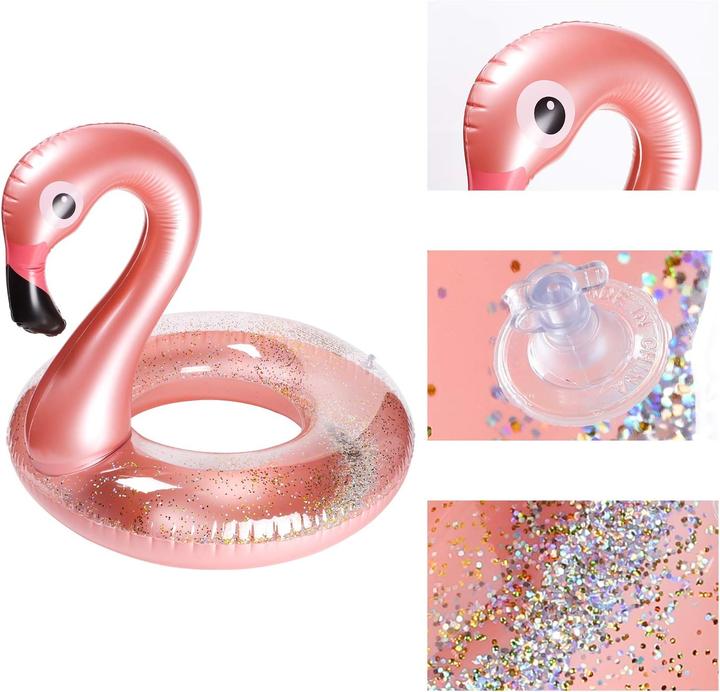 Produktbild Grobro7 Aufblasbarer Flamingo-Pool-Schwimmer-Set