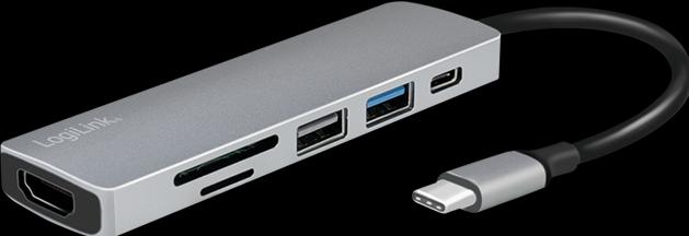 Produktbild LogiLink UA0343 (USB-C, 6 Ports)