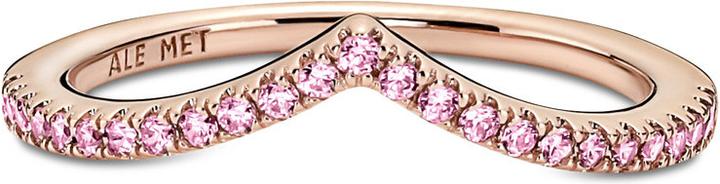 Immagine prodotto Pandora Anello rosa scintillante Wishbone in oro rosa 14ct (54, 925 Argento)