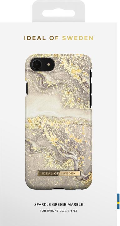 Actual product image iDeal Of Sweden Sparkle Greige Marble (Apple iPhone SE (2nd Gen), Apple iPhone 6s, Apple iPhone 8, Apple iPhone 6, Apple iPhone 7)