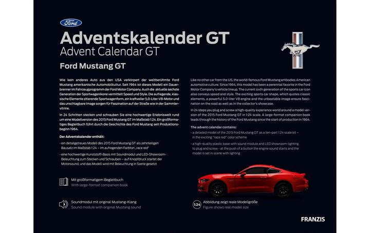 Produktbild Franzis GT Ford Mustang GT