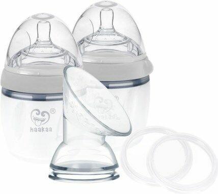 Produktbild Haakaa Generation 3 Milchpumpe + Flasche Set 160ml - Grau