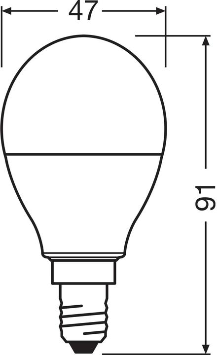 Immagine prodotto Osram Lampade a led retrofit Rgbw con telecomando (E14, 40 W, 470 lm, 1 x, F)
