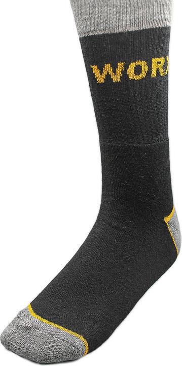 Casativo 3er-Set Arbeitssocken WORX, Herren, Gr. 39-42, Schwarz-Grau (3er Pack, 39 - 42)