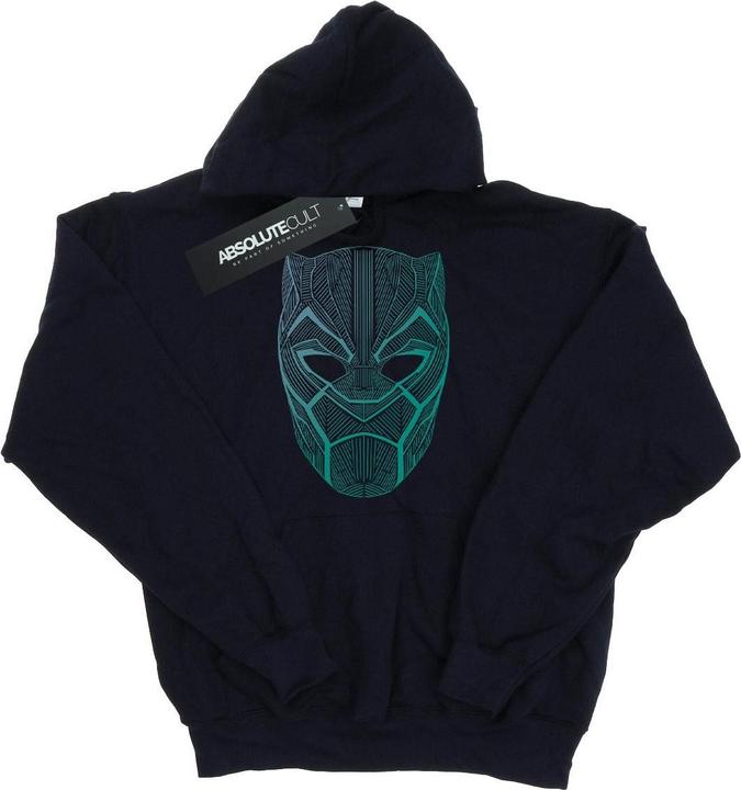 Schwarzer Panther Stammesmaske Hoodie (L)